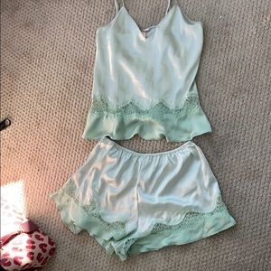 Victoria’s Secret Satin and Lace Cami  & Short Set